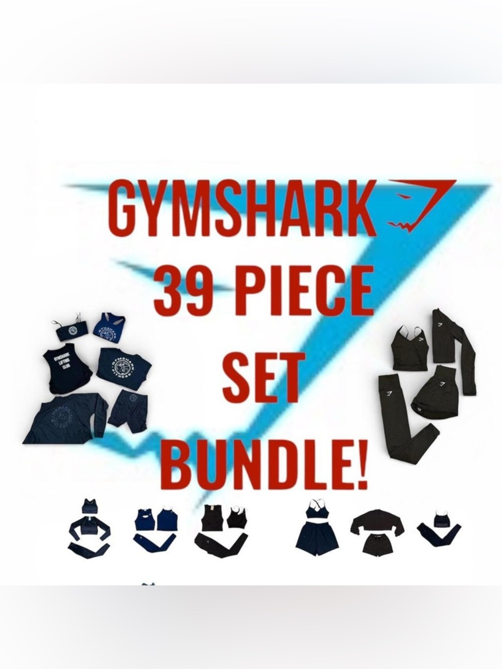 GYMSHARK 39 PIECE SET WORKOUT BUNDLE